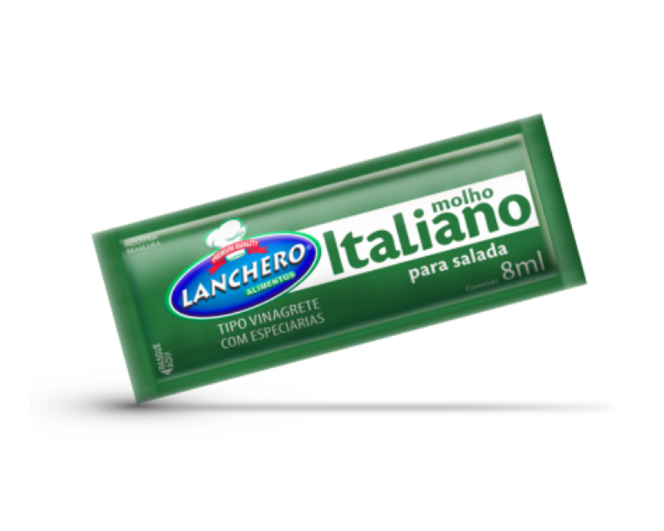 LANCHERO - MOLHO ITALIANO SACHE 8ML - CX.152UN